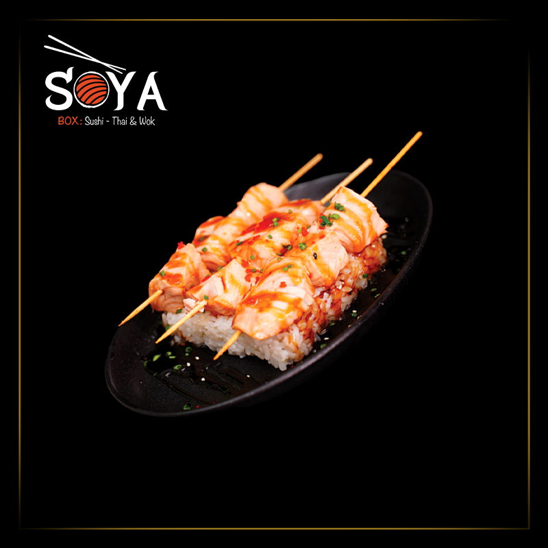 Brochette saumon