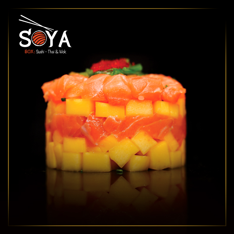 Tartare saumon mangue