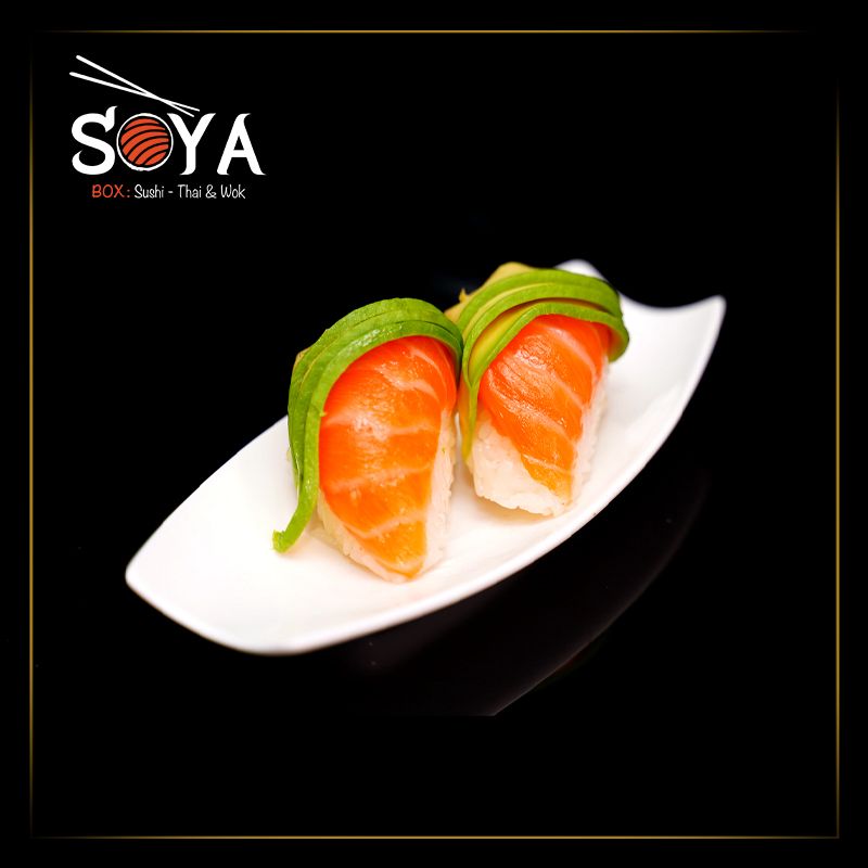 nigiri saumon avocat